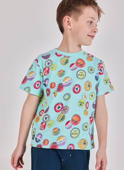 -T-shirt en coton pour enfant avec imprimé