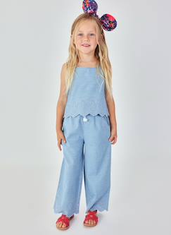 -Pantalon en denim à lacets