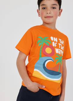 -T-shirt enfant coton imprimé