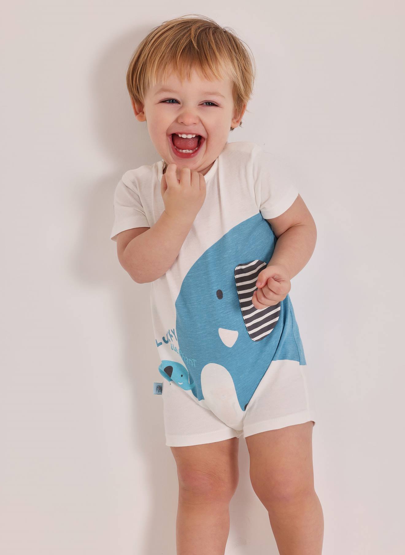 Barboteuse Bébé En Coton Blanc