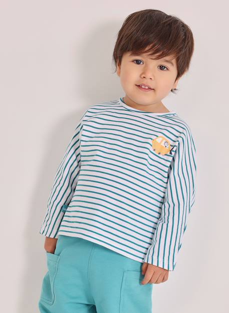 Bébé-T-shirt, sous-pull-T-shirt bébé coton rayé