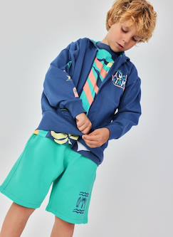 Sweat zippé enfant capuche coton  - vertbaudet enfant