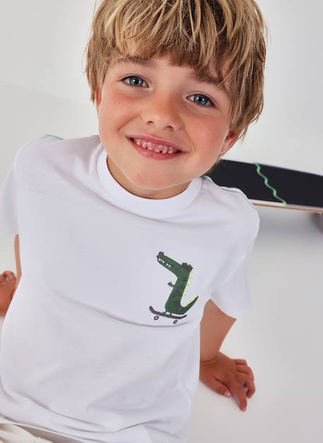 Garçon-T-shirt enfant coton crocodile