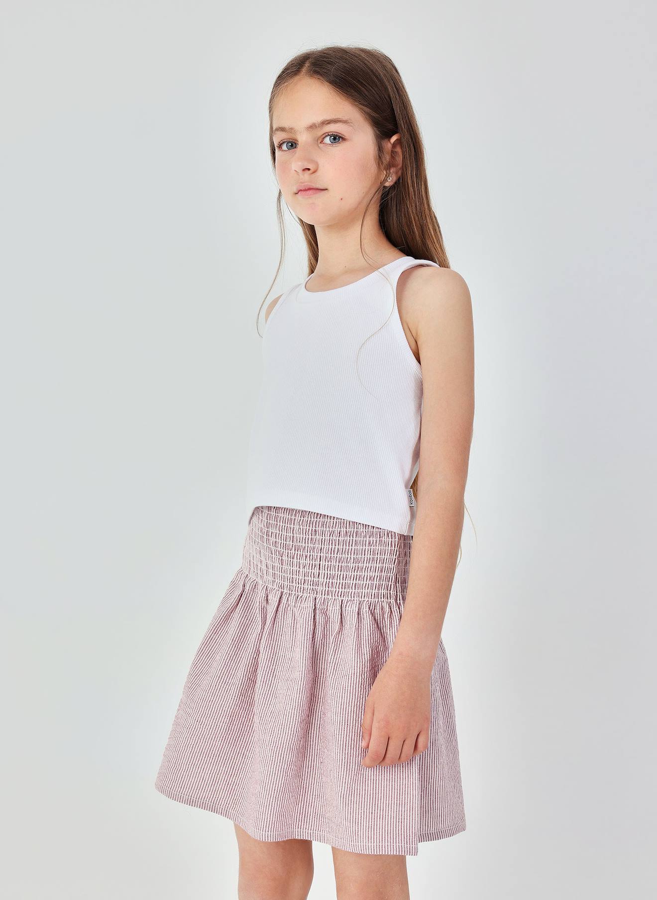 Jupe En Popeline Multicolore 12$