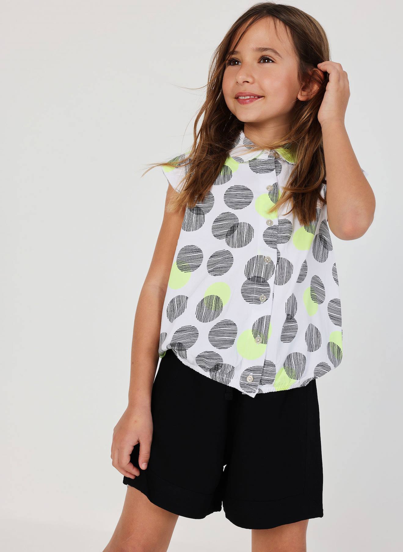 Chemise À Manches Courtes Multicolore