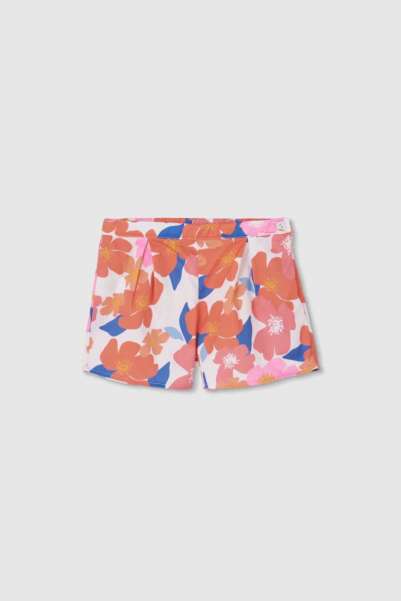 Short À Imprimé Fleuri Multicolore