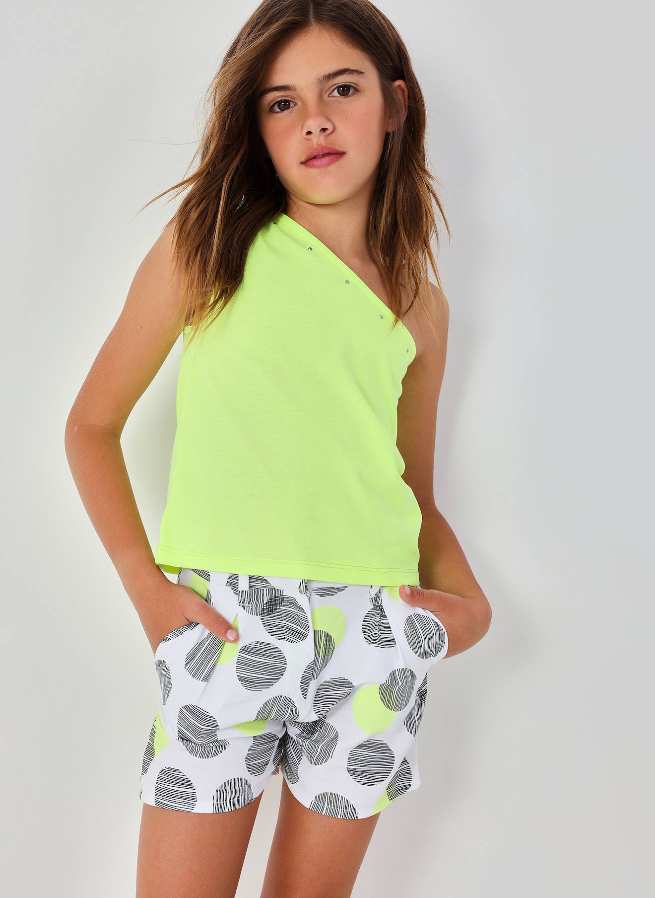 Débardeur Fille Vert