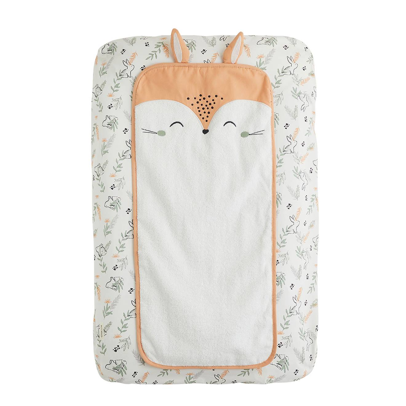 Housse De Matelas À Langer + Tapis De Change Frimousse Ecru (Petit Beguin) - Image 1