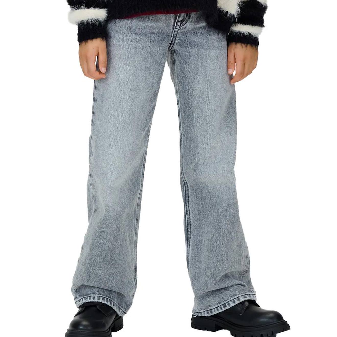 Jean Loose Garçon Washed Gris