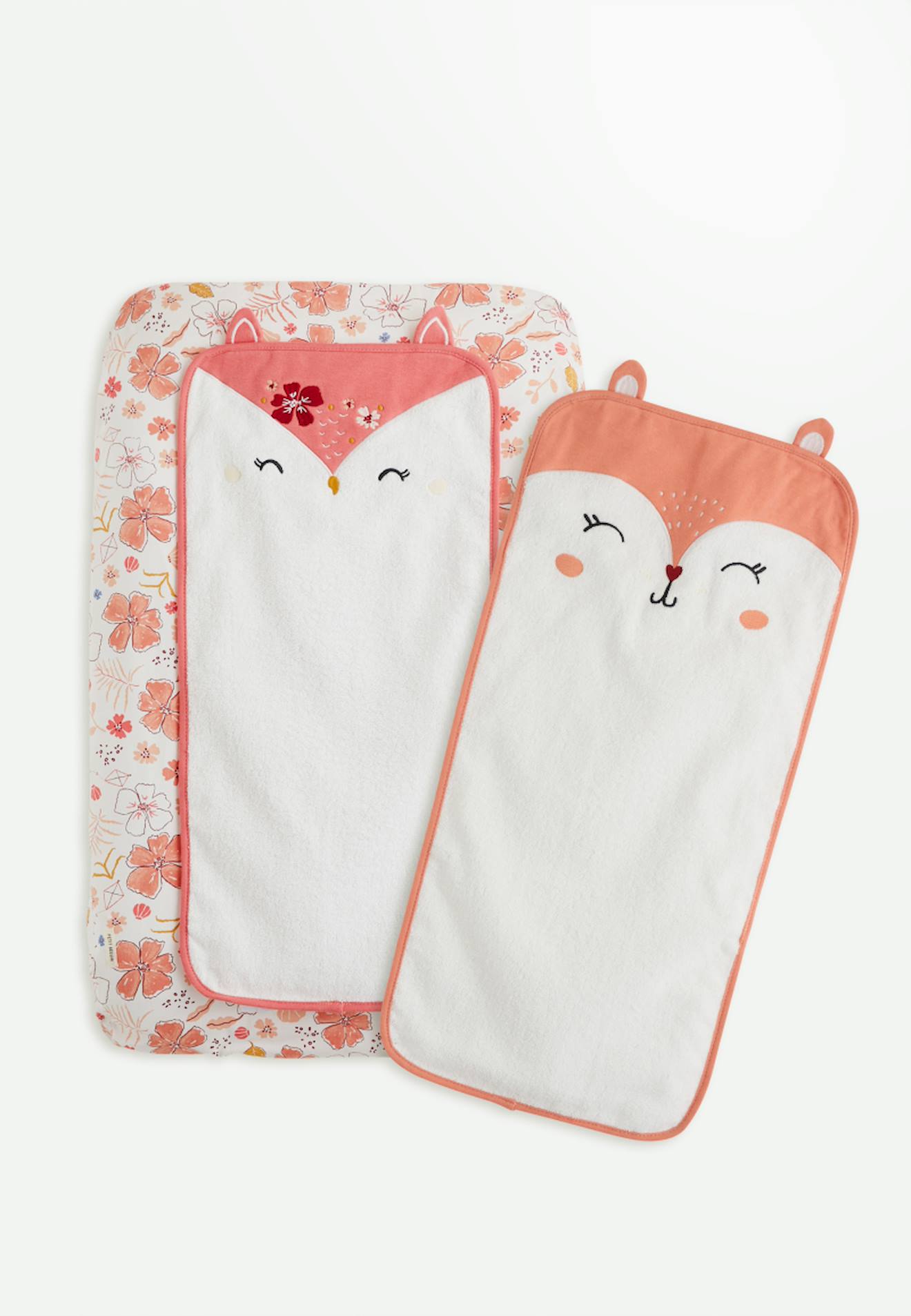 Housse De Matelas À Langer + 2 Tapis De Change Santa Giulia Rose