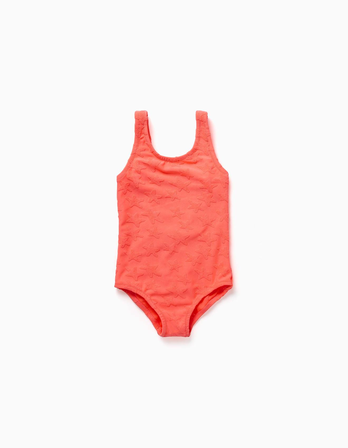 Maillot De Bain Avec Motif Dtoiles En Boucl Corail Clair 16$