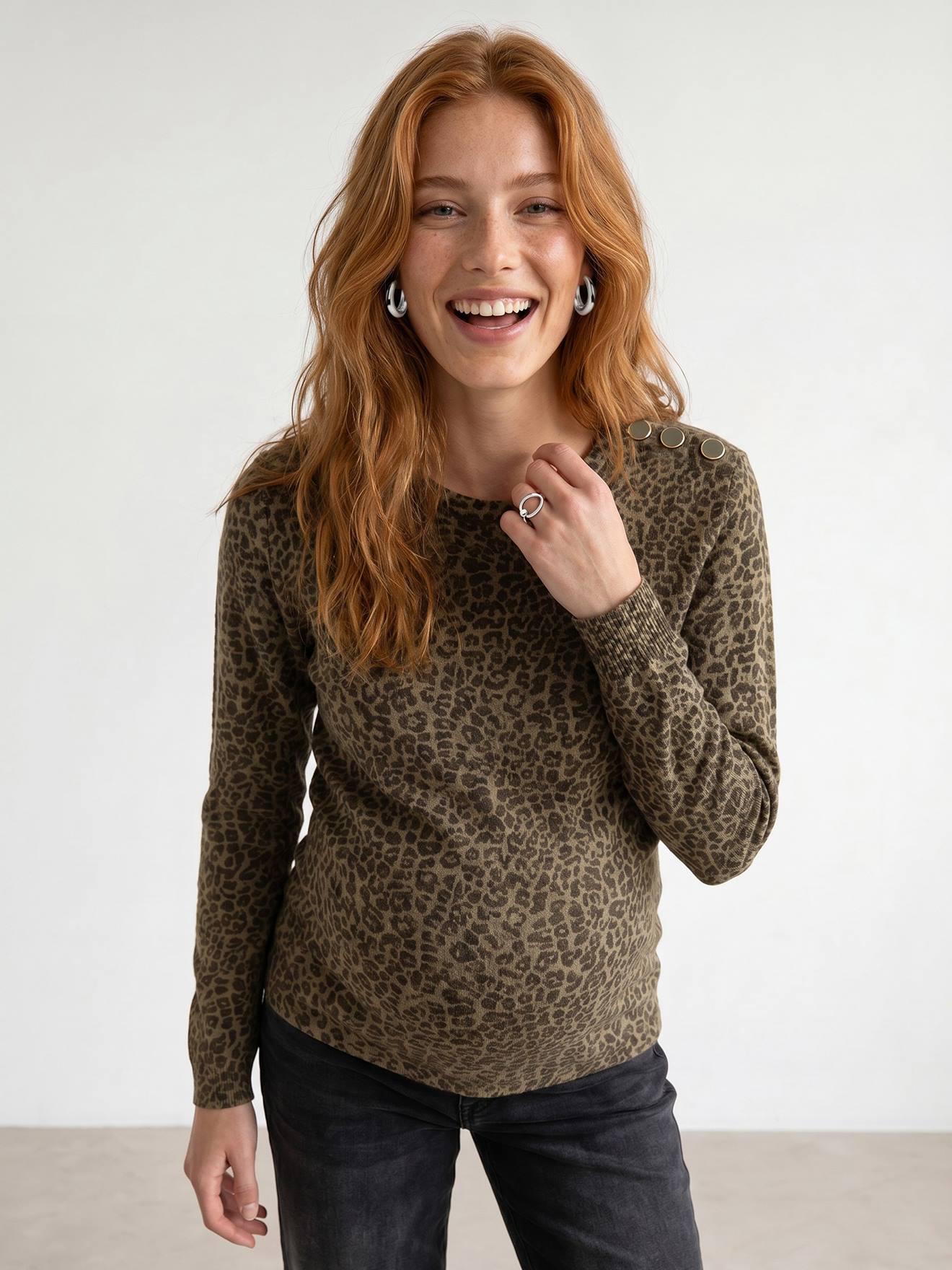 Pull de grossesse vert 40 €