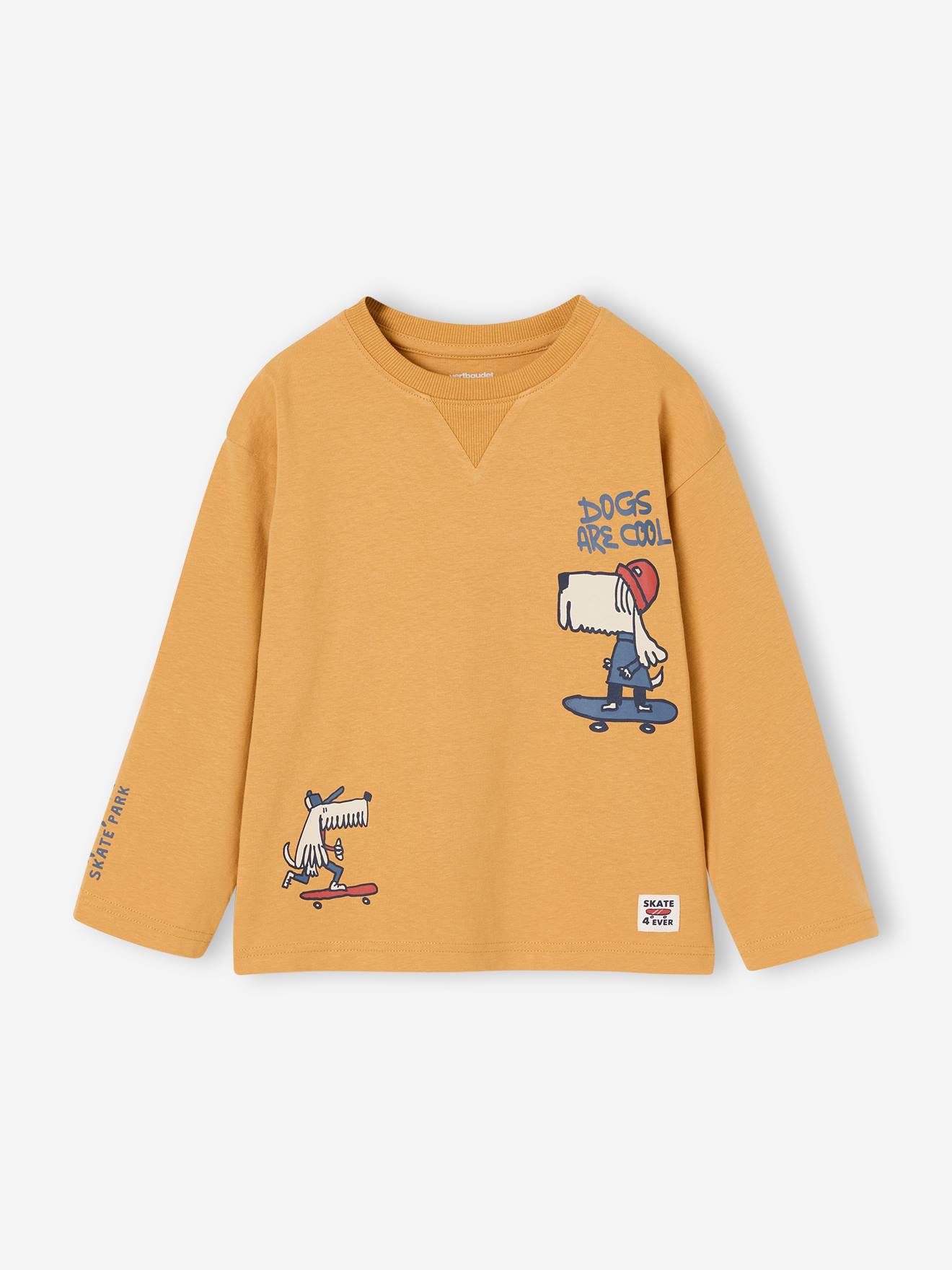 T-shirt manches longues garçon jaune