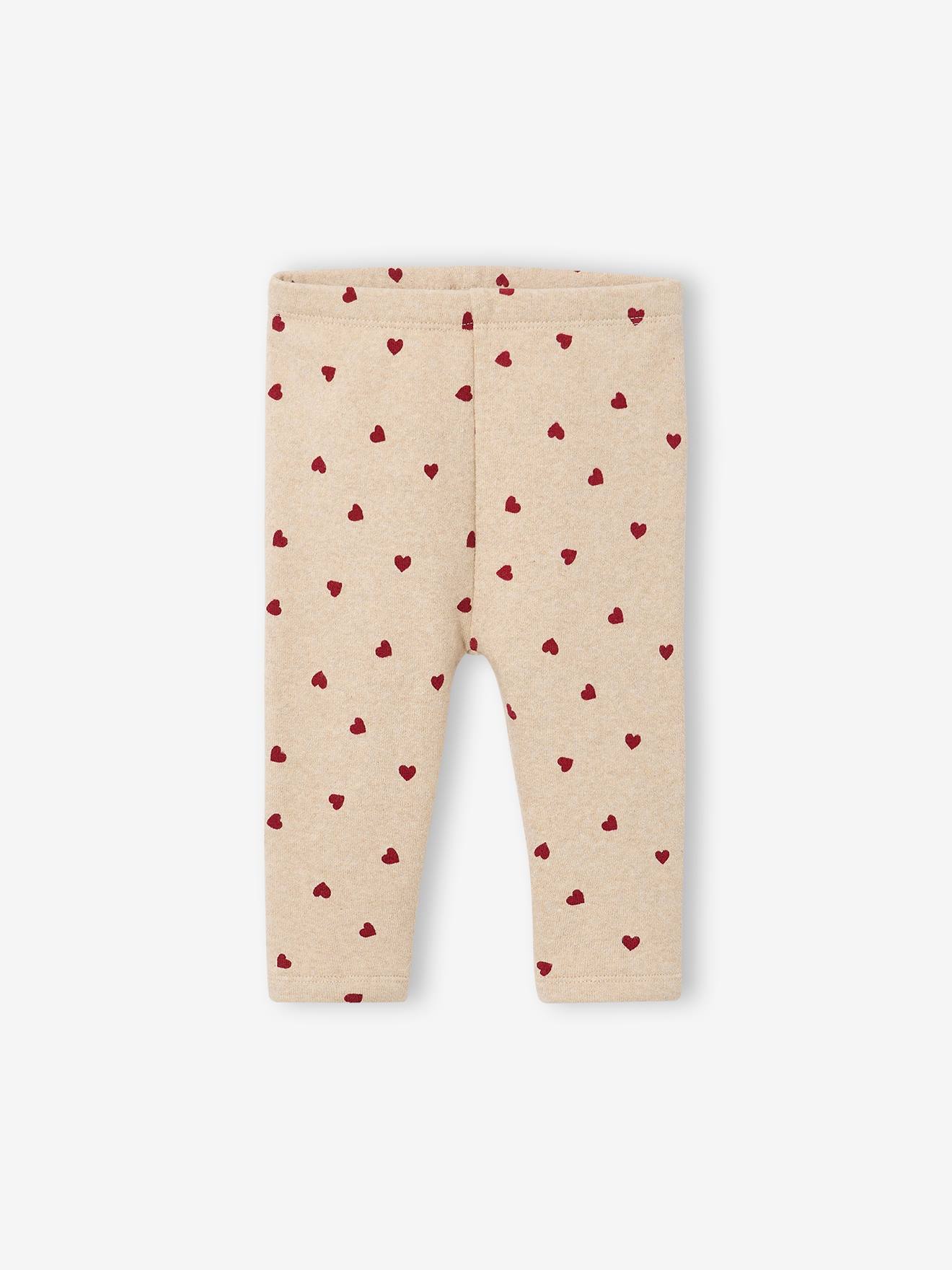 Legging bébé fille beige chiné