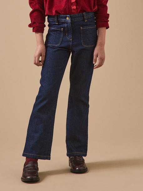 Fille-Pantalon flare fille denim