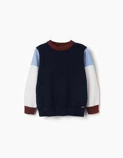 Pull en maille à blocs de couleur  - vertbaudet enfant