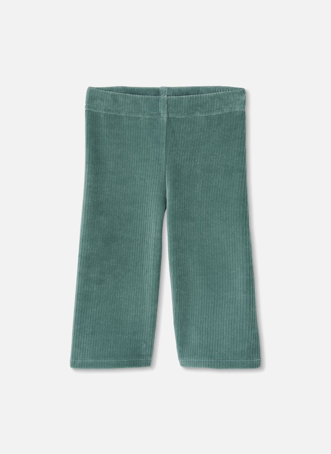 Pantalon Fille Velours Côtelé Vert Pantalon Fille Velours Côtelé Vert