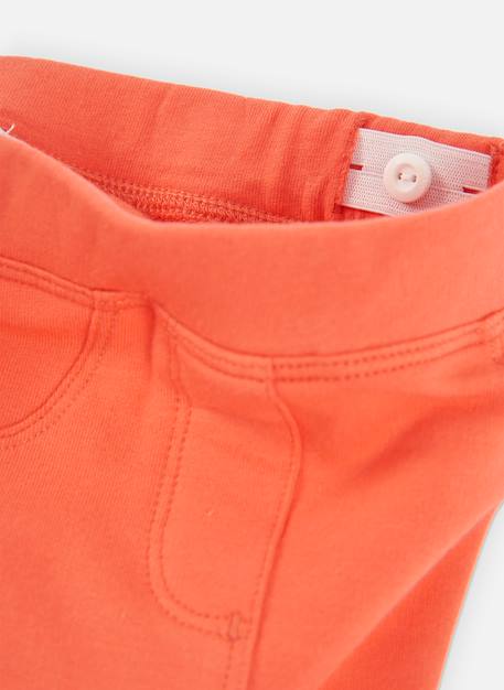 Pantalon fille en molleton élastique Orange 4 - vertbaudet enfant 