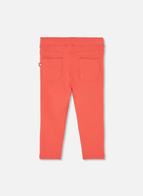 Pantalon fille en molleton élastique Orange 3 - vertbaudet enfant 