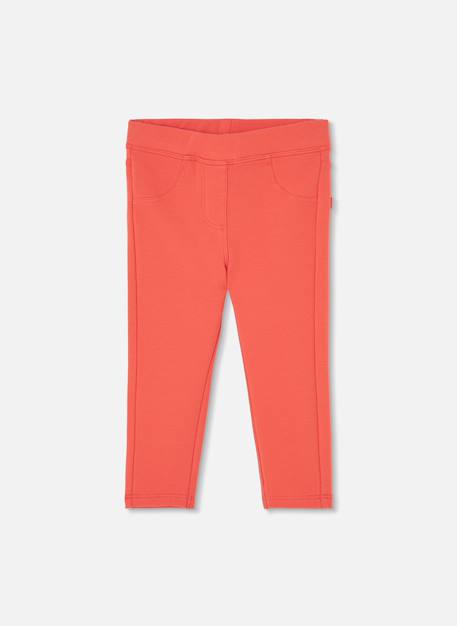 Pantalon fille en molleton élastique Orange 2 - vertbaudet enfant 