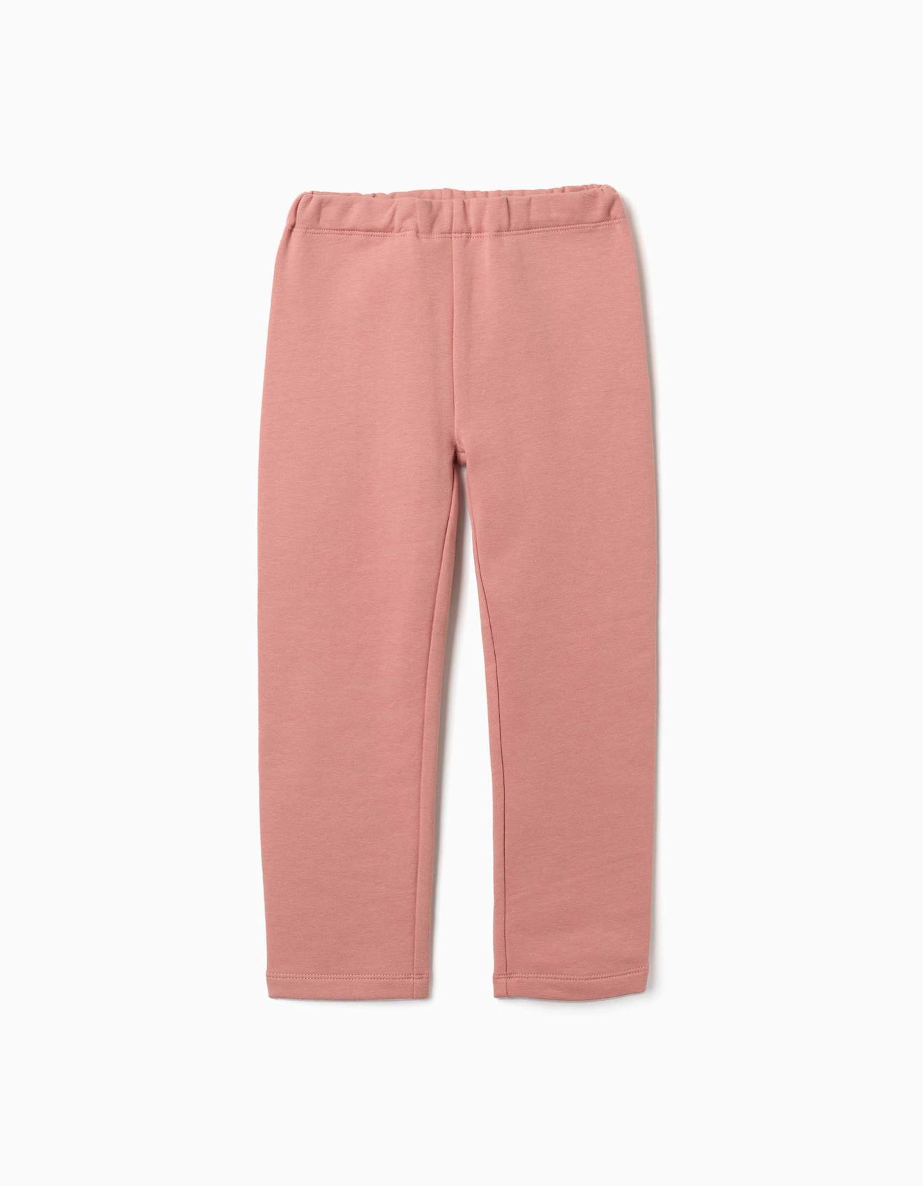 Leggings À Coupe Skinny En Coton Peigné Rose