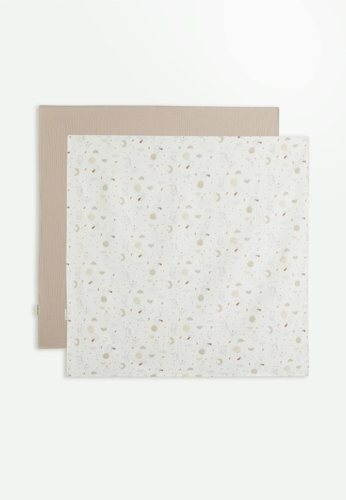 Lot De 2 Langes Eliah Marron