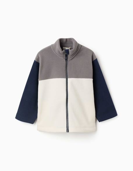 Garçon-Manteau-Veste-Veste en polaire à col montant