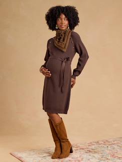 Vêtements de grossesse-Robe en tricot grossesse et allaitement