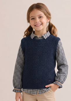 Pull sans manches fille  - vertbaudet enfant