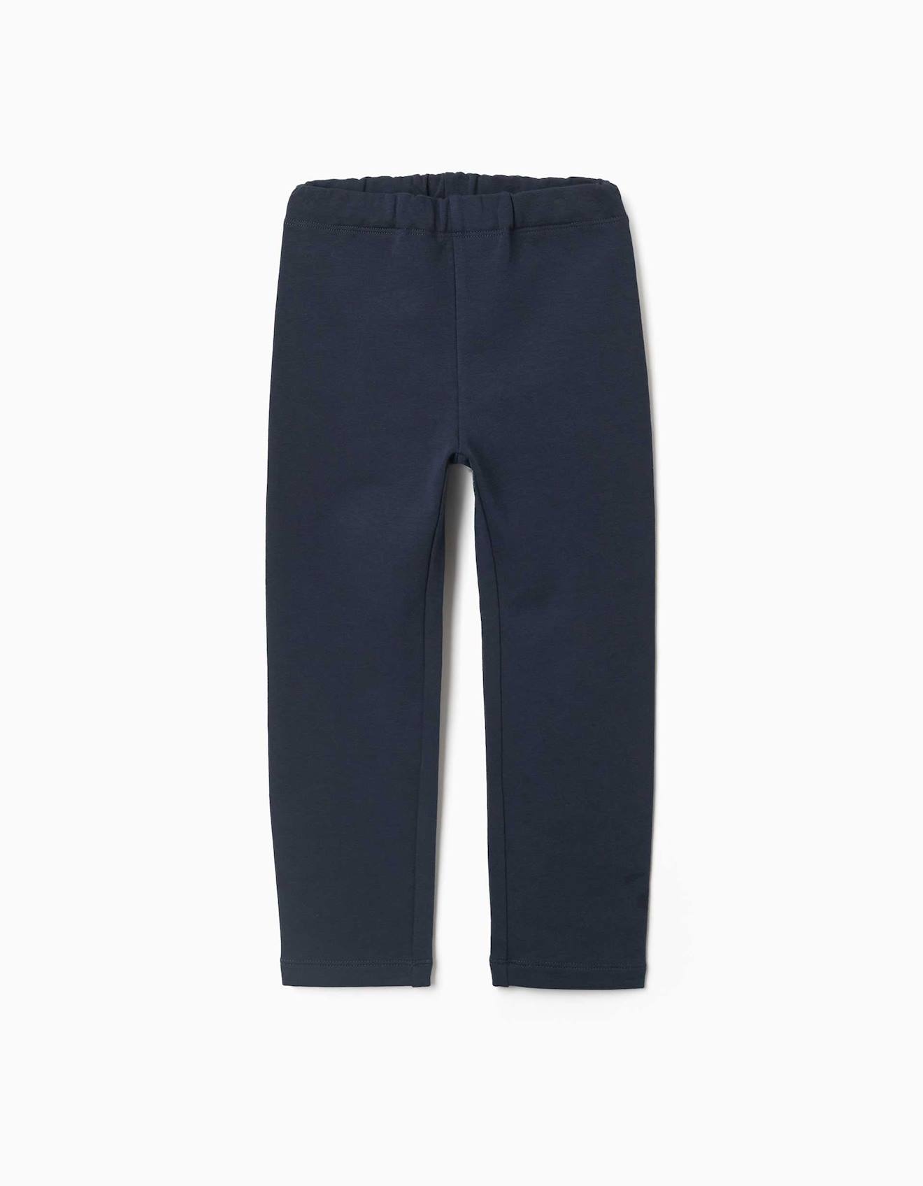 Leggings À Coupe Skinny En Coton Peigné Bleu Foncé