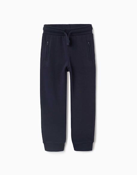 Pantalon de jogging en molleton avec cordon de serrage et poches  - vertbaudet enfant