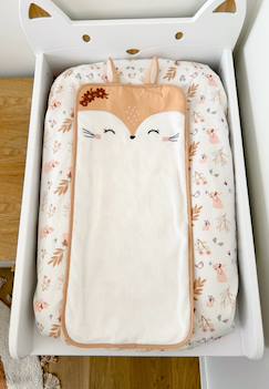 -Housse de matelas à langer + tapis de change praline