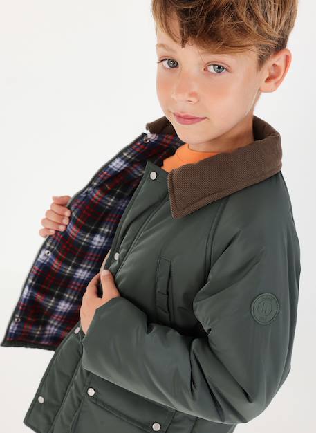 Garçon-Manteau-Blouson, parka-Parka en tissu technique garçon