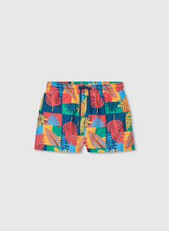 -Maillot de bain garçon en tissu recyclé imprimé