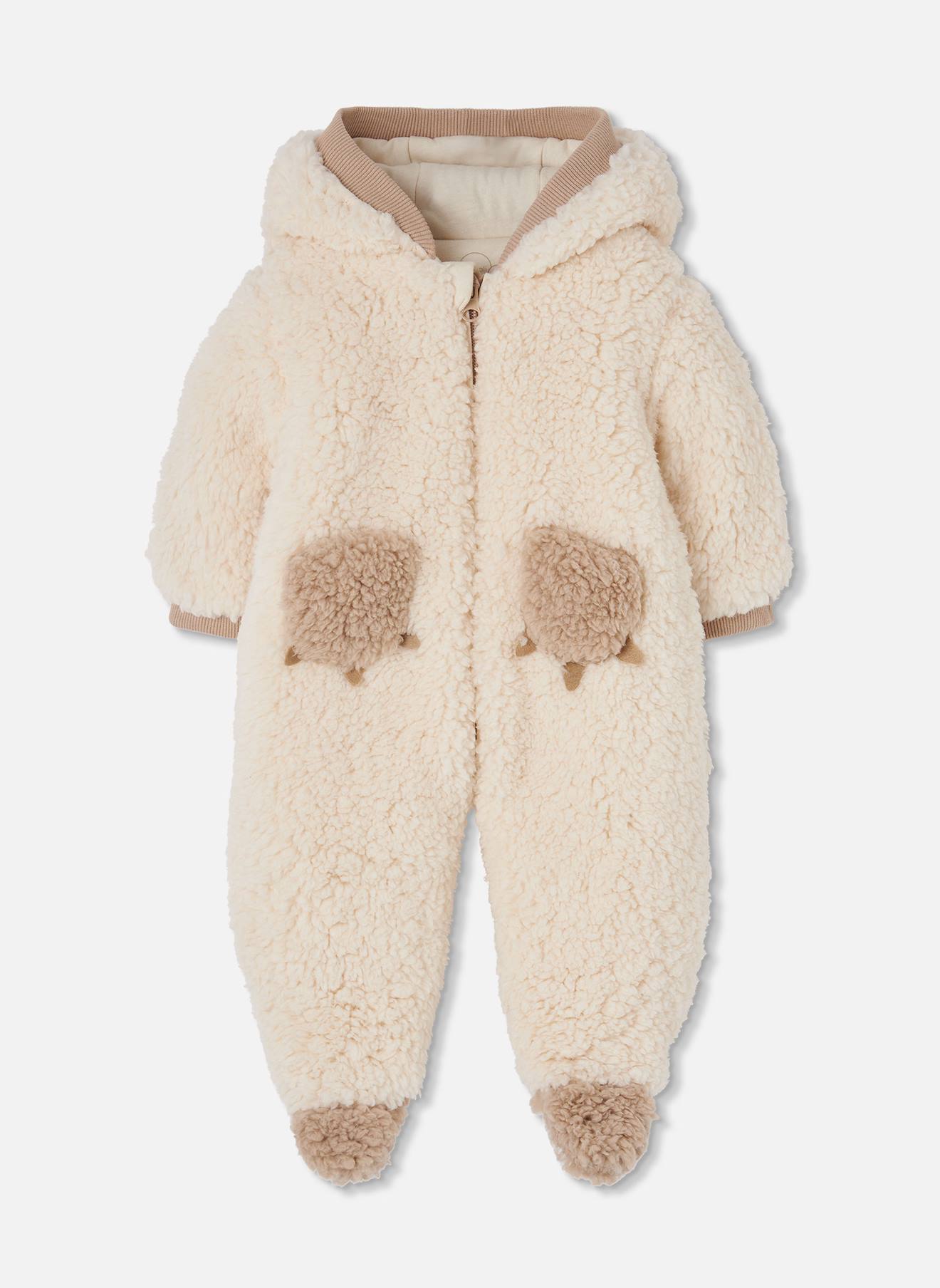Combipilote Fourrure Effet Mouton Bb Avec Moutons Beige 48$