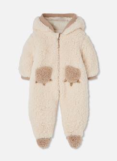 Bébé-Manteau, combipilote, nid d'ange-Combipilote-Combipilote fourrure effet mouton bébé avec moutons