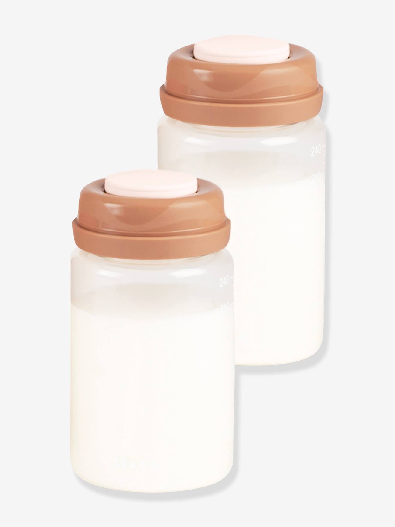 Lot 2 Bouteilles De Conservation Lait Rose