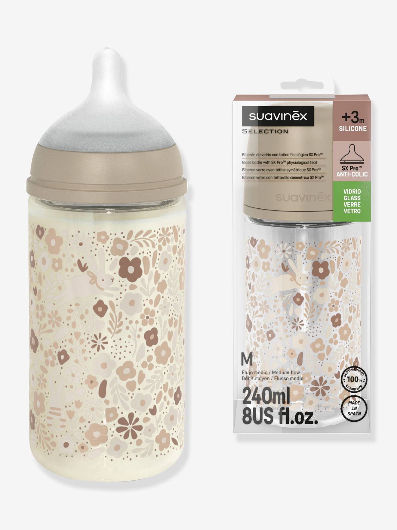 Biberon 240 ml Wonderland rose