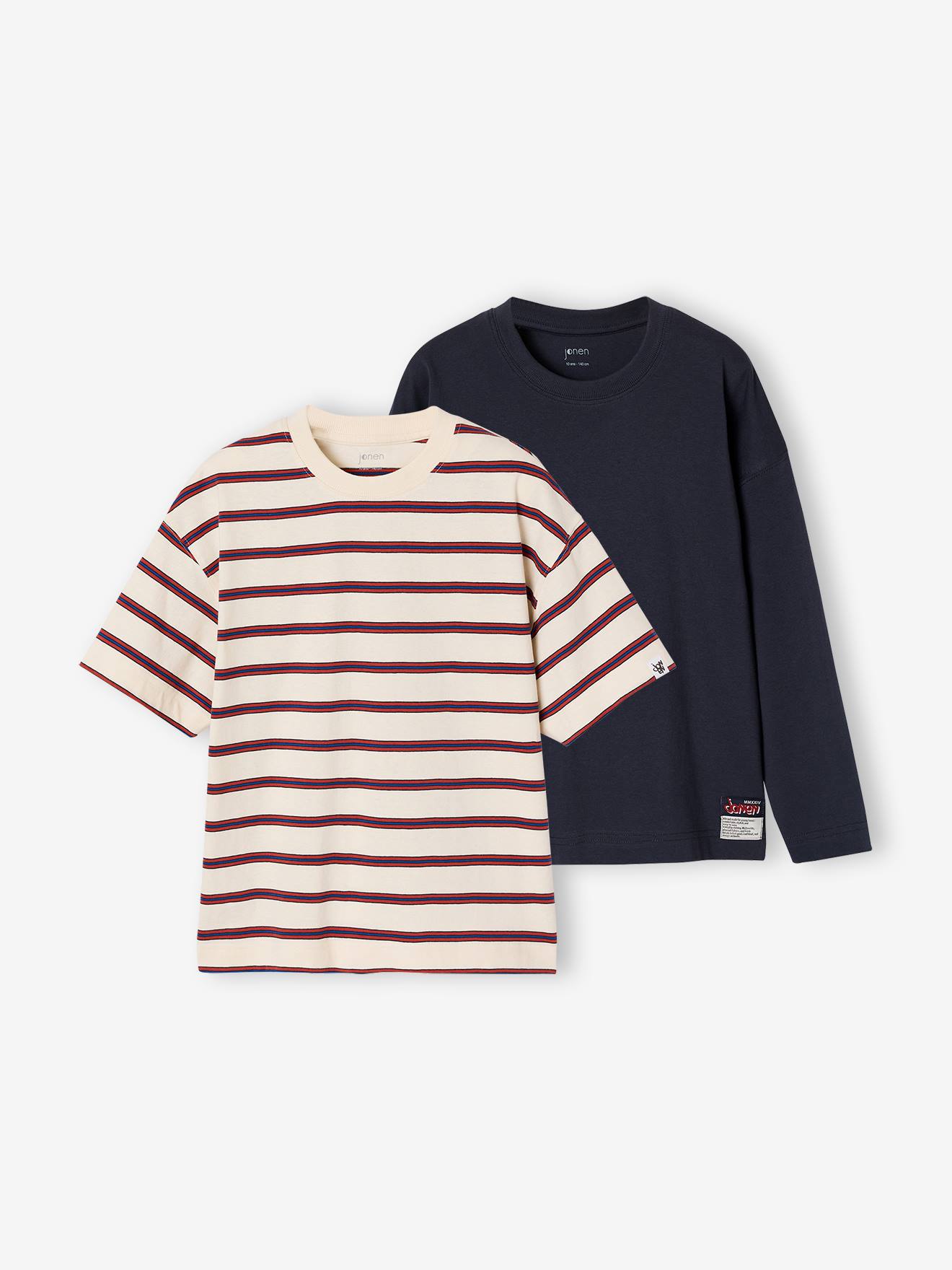 Lot de 2 T-shirts garçon écru