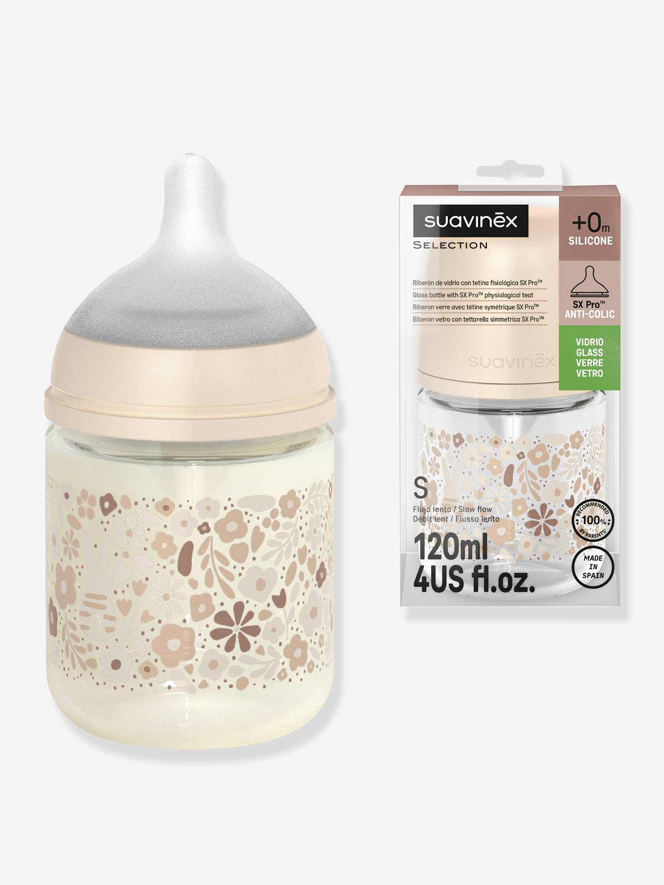 Biberon 120 ml Wonderland rose