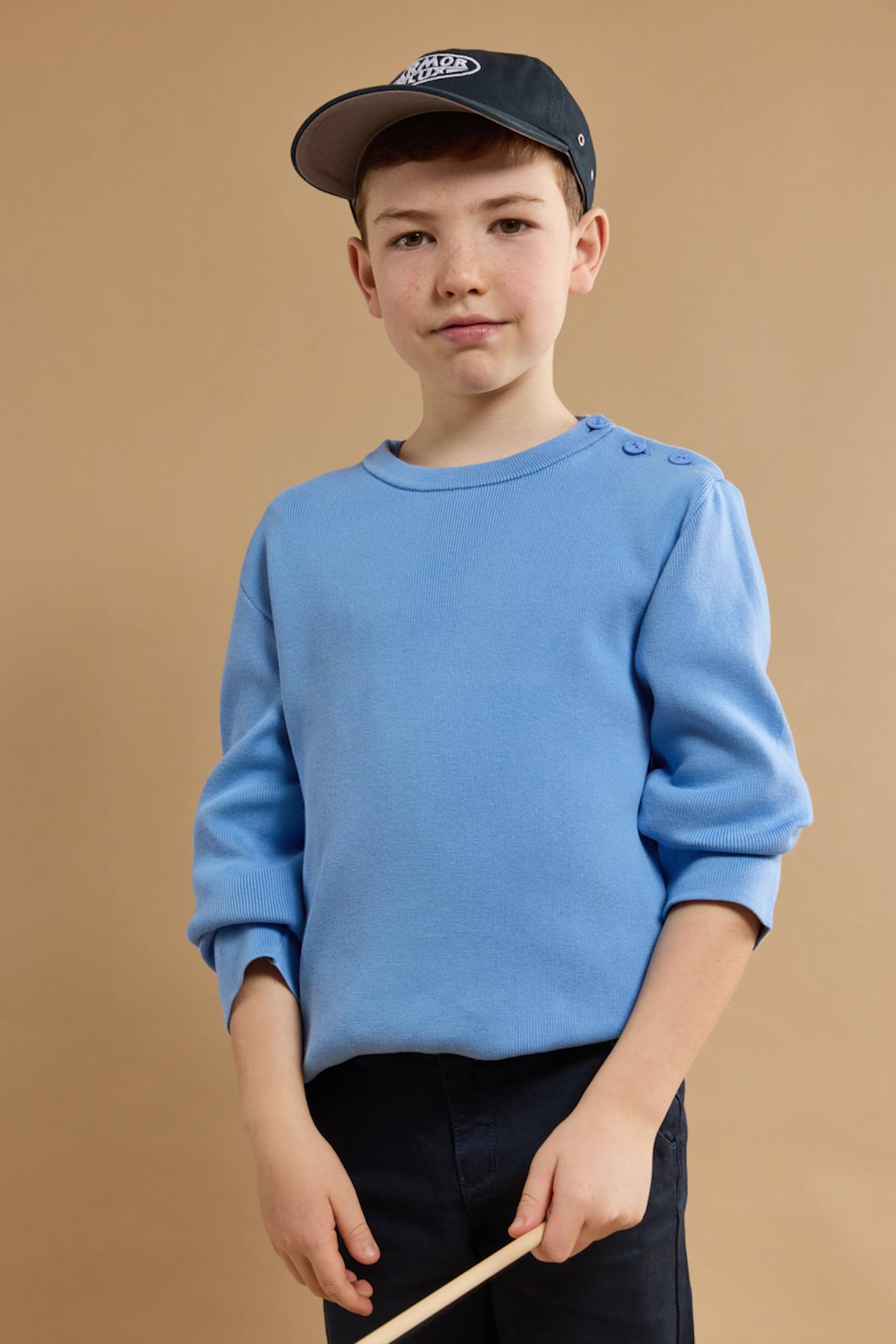 Pull Marin Uni En Coton Enfant Bleu Lobelia 59 €