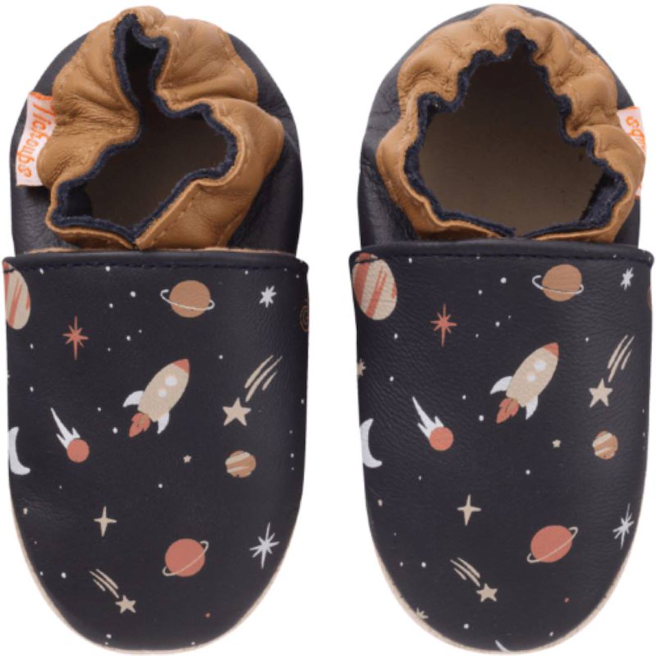 Chaussons Bb Cuir Souple Maxence Dans Lespace Bleu Marine 28 €