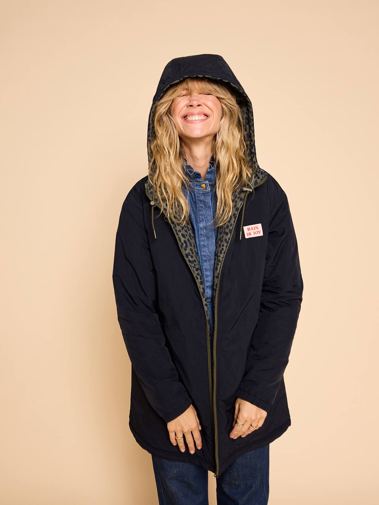 Parka réversible femme Capsule famille kaki