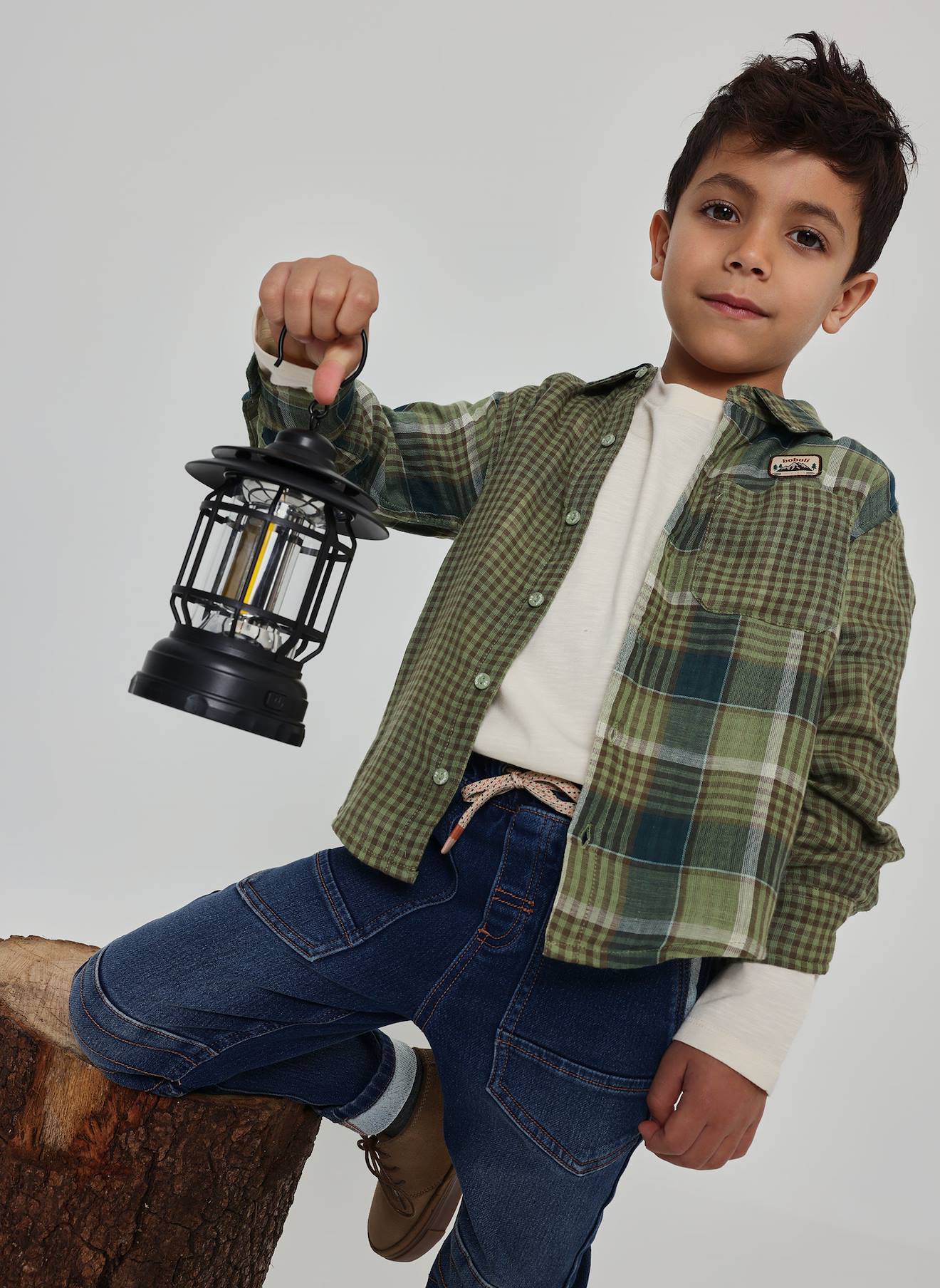 Chemise Garon Carreaux Avec Patch Montagne Multicolore 36$