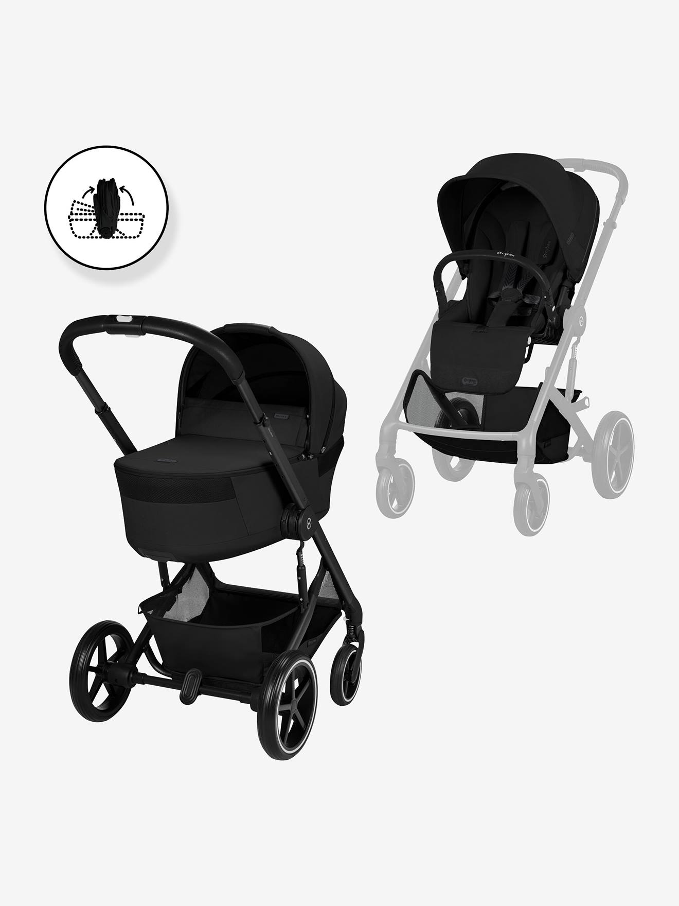 Duo Balios S Lux nacelle pliable noir