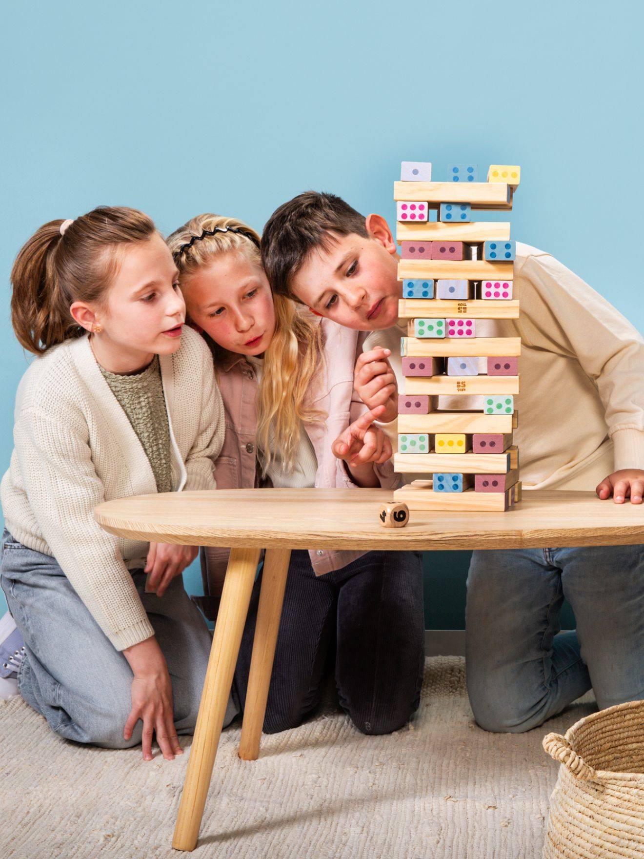 Tour Géante En Bois Fsc - Jeu Apprentissage - Jouet En Bois Multicolore