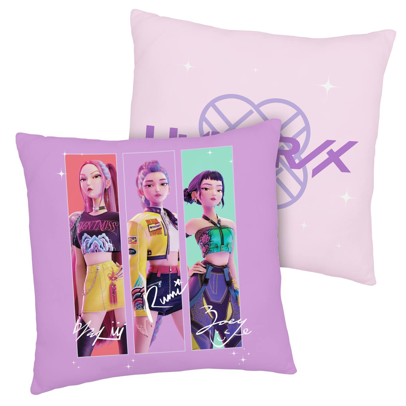 Coussin Imprimé 100% Polyester, Kpop Demon Hunters Tour Rose
