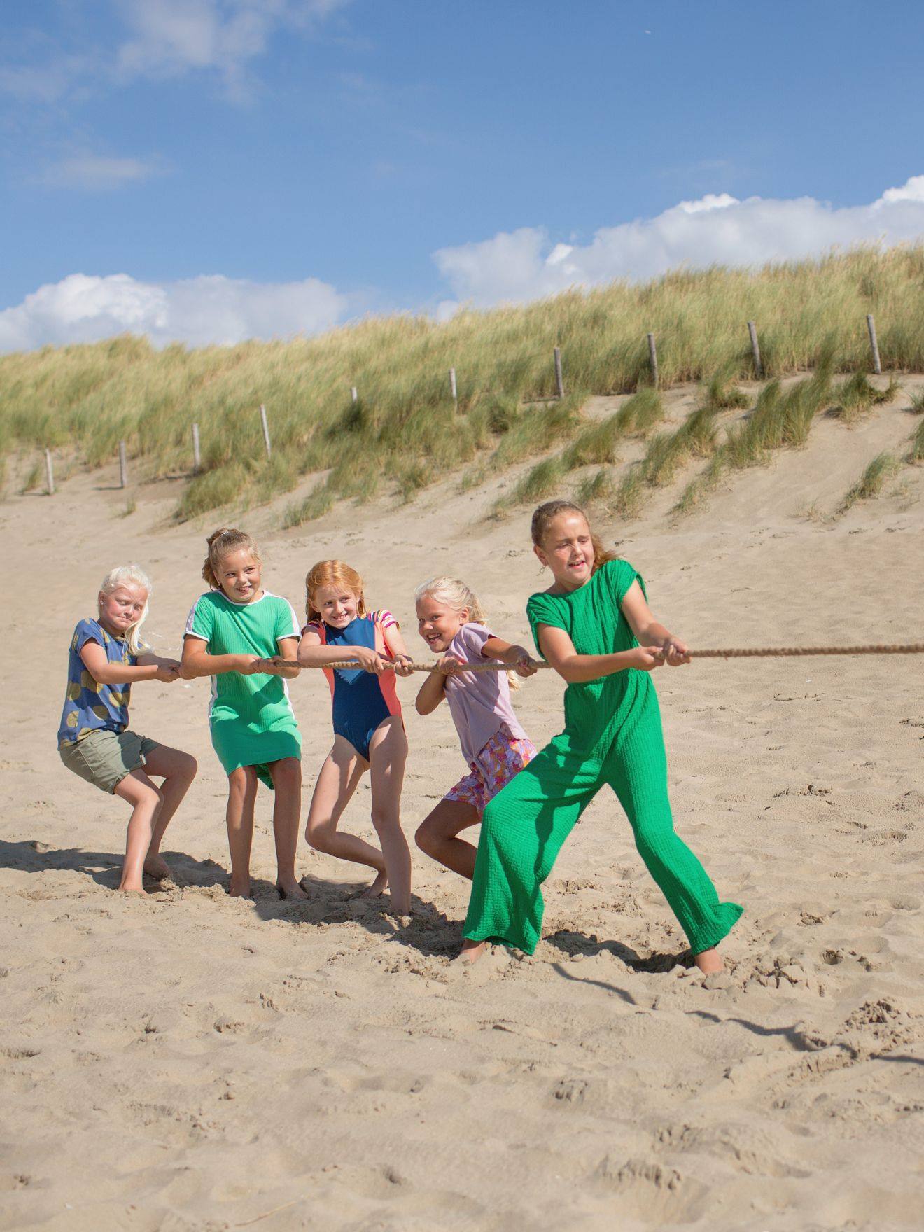 Tir À La Corde 10 M - Jeu Extérieur Enfants - Ligne Milieu Et Drapeau Inclus Multicolore