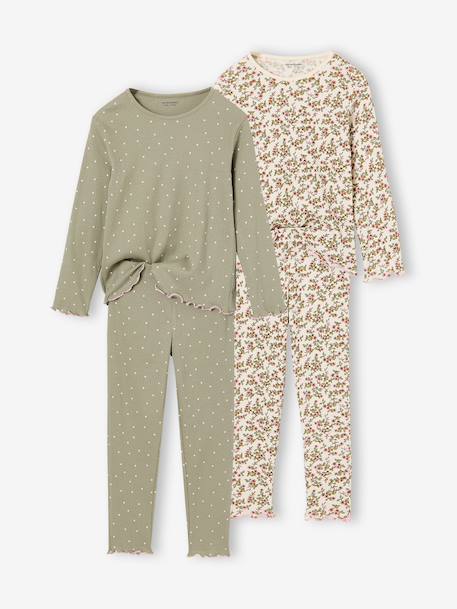 Fille-Lot de 2 pyjamas fille