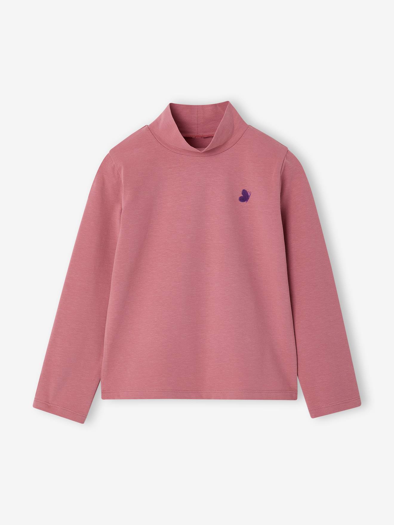 Lot de 3 tee-shirts BASICS col montant fille mauve 16 €